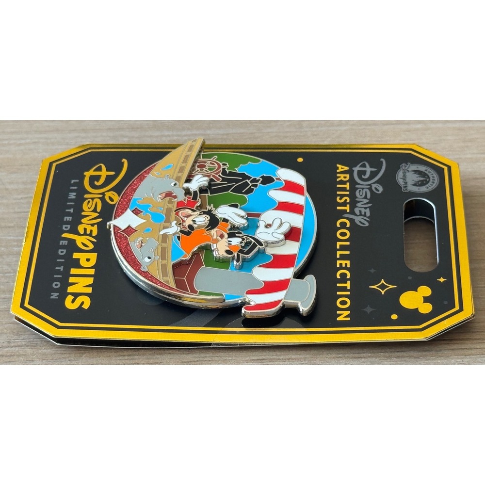 Disney Artist Collection 2026 Goofy Max Jungle Cruise LE Pin Signed by Artist - Picture 4 of 7